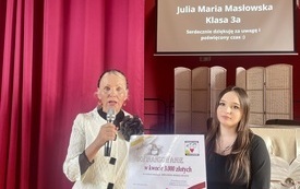5. Spotkanie autorskie w I LO. Od lewej B. Majcherczak, J. Masłowska
