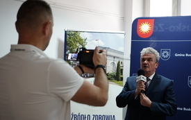017 Wywiad dla portalu regionalnego busko.com.pl, przy mikrofonie Stanisław Klimczak Wicestarosta Buski