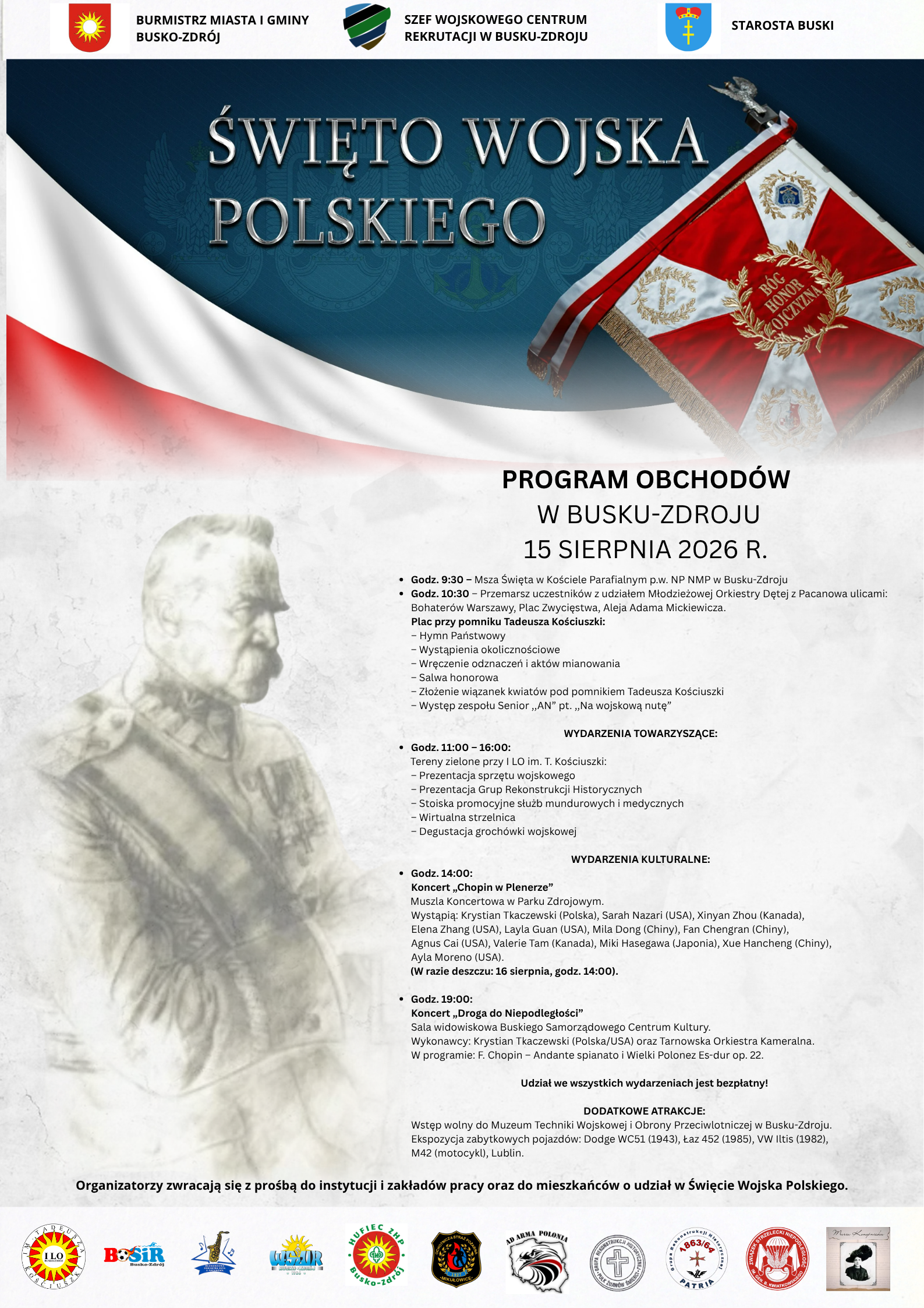 Święto Wojska Polskiego - plakat
