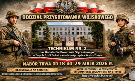 Oddział przygotowania wojskowego w Busku-Zdroju - plakat