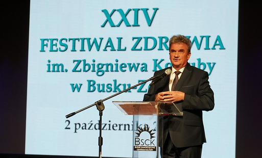 Otwarcie konferencji, na zdjęciu Stanisław Klimczak Wicestarosta Buski